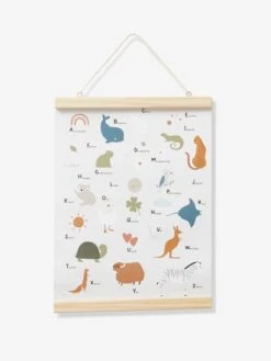 Affiche Abécédaire MINI ZOO Beige - Vertbaudet -Boutique Bébé affiche abecedaire mini zoo 2