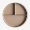 Assiette Compartimentée MUSHIE En Silicone Beige - Mushie