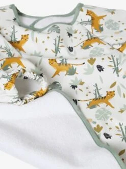 Bavoir Manches Longues VERTBAUDET Imprimé Tigres - Vertbaudet -Boutique Bébé bavoir manches longues vertbaudet 2
