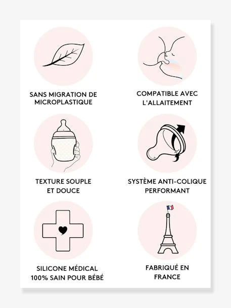 Biberon BibRond 330 Ml ELHEE Bleu Grisé (blue Grey) - Elhee 5 Biberon BibRond 330 Ml ELHEE Bleu Grisé (blue Grey) - Elhee – Image 5