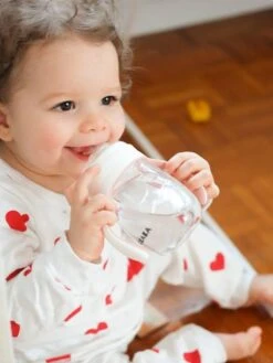 Biberon D'apprentissage 2 En 1 (210 Ml) BEABA Vert Sauge - Beaba -Boutique Bébé biberon dapprentissage 2 en 1 210 ml beaba 5