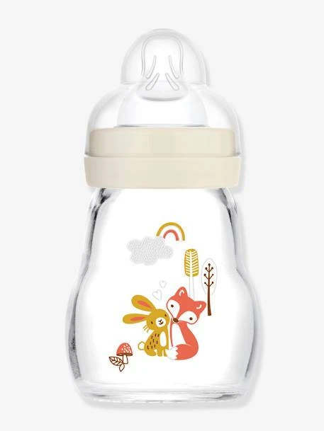 Biberon Verre 170 Ml MAM Feel Good Débit 1 Beige - Mam 1 Biberon Verre 170 Ml MAM Feel Good Débit 1 Beige - Mam