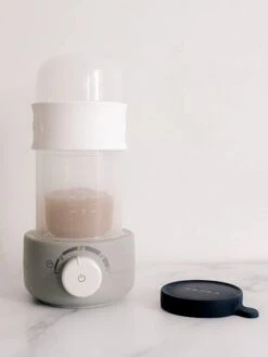 Chauffe-biberon Et Stérilisateur BEABA Baby Milk Second Gris/blanc - Beaba -Boutique Bébé chauffe biberon et sterilisateur beaba baby milk second 2