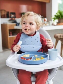 Coffret Repas En Silicone Set Baby Blue - Vertbaudet -Boutique Bébé coffret repas en silicone 1