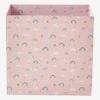 Corbeille En Carton Pliable Arc-en-ciel Rose - Vertbaudet