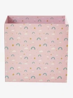 Corbeille En Carton Pliable Arc-en-ciel Rose - Vertbaudet