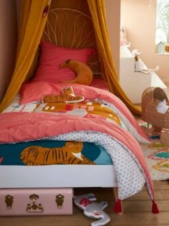 Couvre-lit EDEN INDIA Rose / Multicolore - Vertbaudet -Boutique Bébé couvre lit eden india 2
