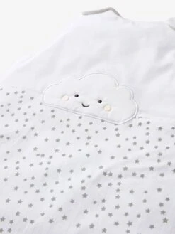 Gigoteuse Sans Manches NUAGE BLANC Blanc / Gris - Vertbaudet -Boutique Bébé gigoteuse sans manches nuage blanc 2