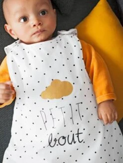 Gigoteuse Sans Manches PETIT BOUT Blanc Imprimé - Vertbaudet -Boutique Bébé gigoteuse sans manches petit bout 2