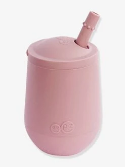 Gobelet D’apprentissage Avec Paille EZPZ Mini Cup En Silicone Rose Blush - EZPZ -Boutique Bébé gobelet dapprentissage avec paille ezpz mini cup en silicone 4