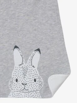 Grand Bavoir Enfant Gris Chiné - Vertbaudet -Boutique Bébé grand bavoir enfant 3