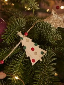 Guirlande De Noël En Bois Bois - Vertbaudet -Boutique Bébé guirlande de noel en bois 2