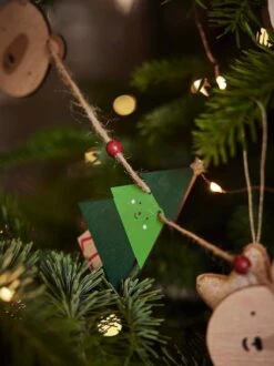 Guirlande De Noël En Bois Bois - Vertbaudet -Boutique Bébé guirlande de noel en bois 3