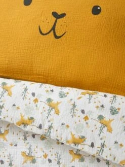 Housse De Couette Bébé En Gaze De Coton HANOÏ Ivoire Imprimé - Vertbaudet -Boutique Bébé housse de couette bebe en gaze de coton hanoi 3