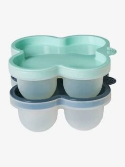 Les 2 Pots De Conservation En Silicone Vert/bleu - Vertbaudet -Boutique Bébé les 2 pots de conservation en silicone 4