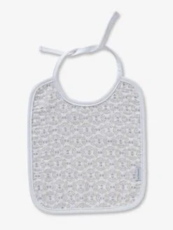 Les 3 Bavoirs à Liens En Gaze De Coton Blanc/gris - Vertbaudet -Boutique Bébé les 3 bavoirs a liens en gaze de coton 2