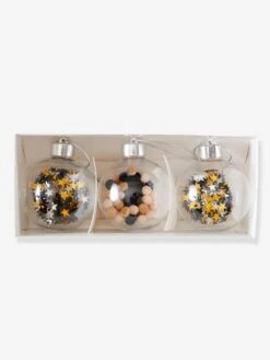 Les 3 Boules De Noël Beige Irisé - Vertbaudet -Boutique Bébé les 3 boules de noel 7