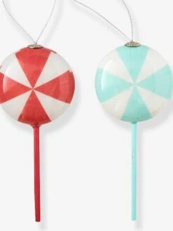 Les 4 Décorations Candy à Suspendre Rouge - Vertbaudet -Boutique Bébé les 4 decorations candy a suspendre 5