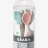 Lot De 10 Couverts Ergonomiques 2e âge BEABA Old Pink/ Airy Green/ Light Mi - Beaba