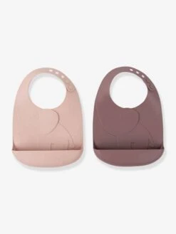 Lot De 2 Bavoirs Avec Récupérateur DONE BY DEER Peekaboo Eléphant En Silicone Vert Clair + Vert Foncé - Done By Deer -Boutique Bébé lot de 2 bavoirs avec recuperateur done by deer peekaboo elephant en silicone 2