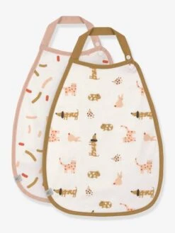 Lot De 2 Bavoirs En Coton Bio Medium Drop Little Mateis LÄSSIG Orange épice - Lassig -Boutique Bébé lot de 2 bavoirs en coton bio medium drop little mateis lassig 5