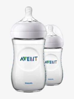 Lot De 2 Biberons 260 Ml Philips AVENT Natural Sans BPA Transparent - Philips Avent