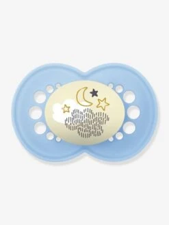 Lot De 2 Sucettes En Silicone MAM Nuit 6+ Beige + Bleu - Mam -Boutique Bébé lot de 2 sucettes en silicone mam nuit 6 2