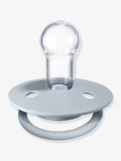 Lot De 2 Sucettes-tétines BIBS De Lux En Silicone Gris Fer + Bleu Layette - Bibs -Boutique Bébé lot de 2 sucettes tetines bibs de lux en silicone 3