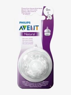 Lot De 2 Tétines Philips AVENT Natural, 5 Débits Transparent - Philips Avent 8 Lot De 2 Tétines Philips AVENT Natural, 5 Débits Transparent - Philips Avent -Boutique Bébé lot de 2 tetines philips avent natural 5 debits 2