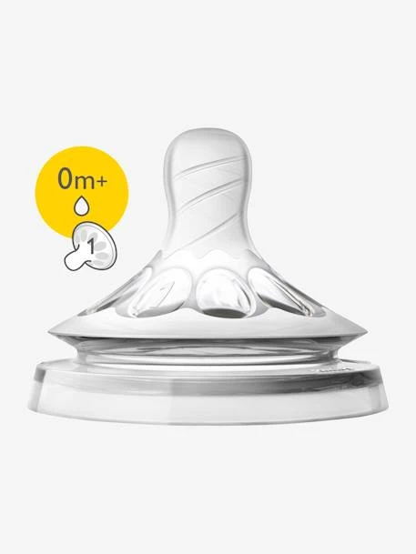 Lot De 2 Tétines Philips AVENT Natural, 5 Débits Transparent - Philips Avent 4 Lot De 2 Tétines Philips AVENT Natural, 5 Débits Transparent - Philips Avent – Image 4