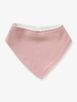 Lot De 3 Bavoirs Bandanas En Nid D'abeille Imprimé Coeurs - Vertbaudet -Boutique Bébé lot de 3 bavoirs bandanas en nid dabeille 2