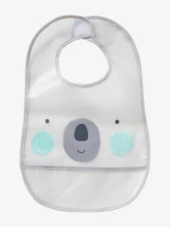 Lot De 3 Bavoirs Plastifiés Avec Récupérateur Assortis Ours - Vertbaudet -Boutique Bébé lot de 3 bavoirs plastifies avec recuperateur 2
