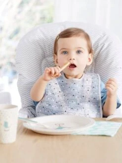 Lot De 3 Bavoirs Plastifiés Avec Récupérateur Assortis Ours - Vertbaudet -Boutique Bébé lot de 3 bavoirs plastifies avec recuperateur 4