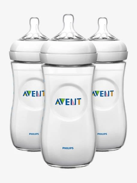 Lot De 3 Biberons 330 Ml Philips AVENT Natural Sans BPA Transparent - Philips Avent 2 Lot De 3 Biberons 330 Ml Philips AVENT Natural Sans BPA Transparent - Philips Avent – Image 2