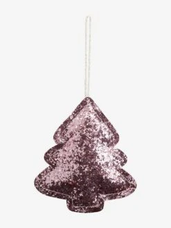 Lot De 4 Décorations De Noël Glitter Rose - Vertbaudet -Boutique Bébé lot de 4 decorations de noel glitter 2
