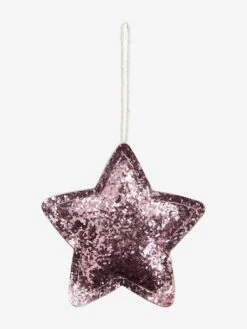 Lot De 4 Décorations De Noël Glitter Rose - Vertbaudet -Boutique Bébé lot de 4 decorations de noel glitter 4