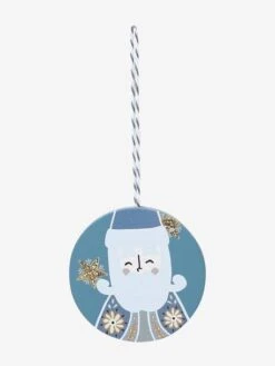 Lot De 6 Boules Plates De Noël Scandinave Bois - Vertbaudet -Boutique Bébé lot de 6 boules plates de noel scandinave 3