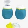Lot De Gourdes Pour Compotes BEABA Babysqueez' 2 En 1 + Squeez'portion Blue - Beaba