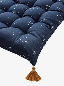 Matelas De Sol Avec Pompons Bleu Foncé - Vertbaudet -Boutique Bébé matelas de sol avec pompons 2
