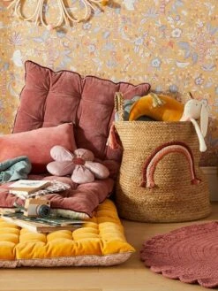 Matelas De Sol Bi-matière GRENIER Rose - Vertbaudet -Boutique Bébé matelas de sol bi matiere grenier 4