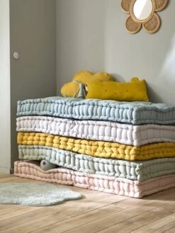 Matelas De Sol Style Futon Ocre - Vertbaudet -Boutique Bébé matelas de sol style futon 3