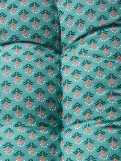 Matelas De Sol Velours Eden India Vert / Rose - Vertbaudet -Boutique Bébé matelas de sol velours eden india 2