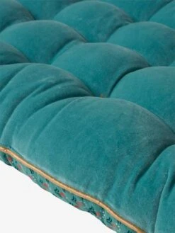 Matelas De Sol Velours Eden India Vert / Rose - Vertbaudet -Boutique Bébé matelas de sol velours eden india 4