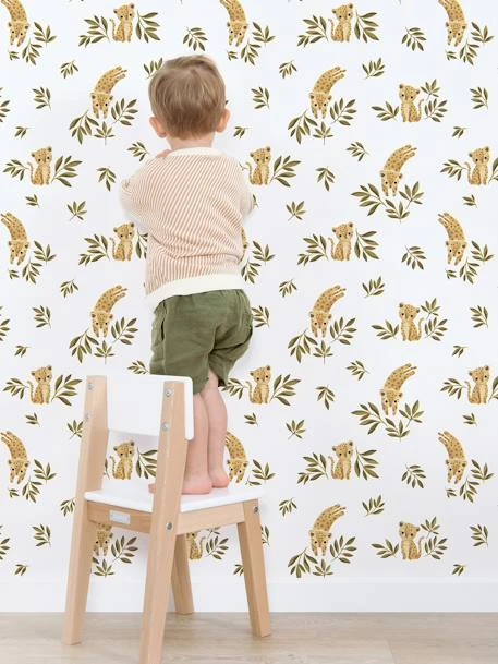 Papier Peint Léopard Savane Felidae LILIPINSO Ocre - Lilipinso 2 Papier Peint Léopard Savane Felidae LILIPINSO Ocre - Lilipinso – Image 2