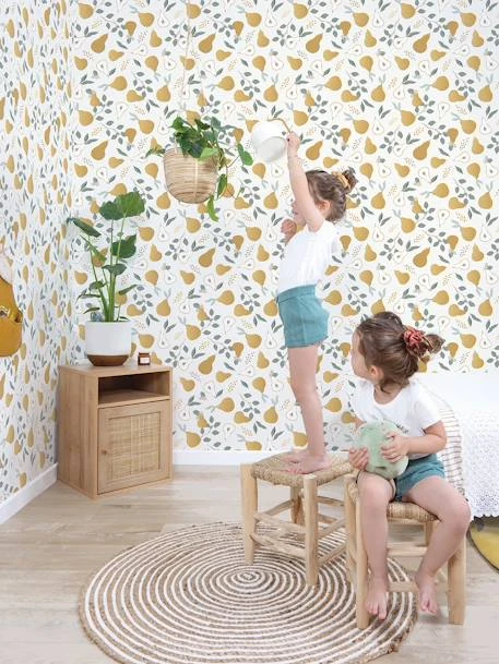 Papier Peint Poires Louise LILIPINSO Moutarde - Lilipinso 2 Papier Peint Poires Louise LILIPINSO Moutarde - Lilipinso – Image 2