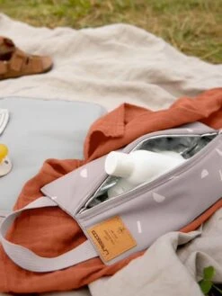 Pochette Isotherme LÄSSIG Taupe - Lassig -Boutique Bébé pochette isotherme lassig 5