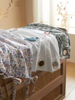 Rideau Voilage PLACE DU LILAS écru / Multicolore - Vertbaudet -Boutique Bébé rideau voilage place du lilas 3