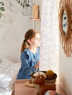 Rideau Voilage PLACE DU LILAS écru / Multicolore - Vertbaudet -Boutique Bébé rideau voilage place du lilas 4