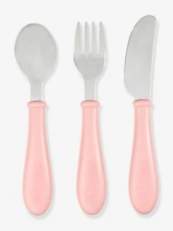 Set 3 Couverts D'apprentissage Inox BEABA Airy Green - Beaba -Boutique Bébé set 3 couverts dapprentissage inox beaba 5