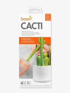 Set De 4 Brosses Cactus - Boon Blanc - Boon -Boutique Bébé set de 4 brosses cactus boon 2